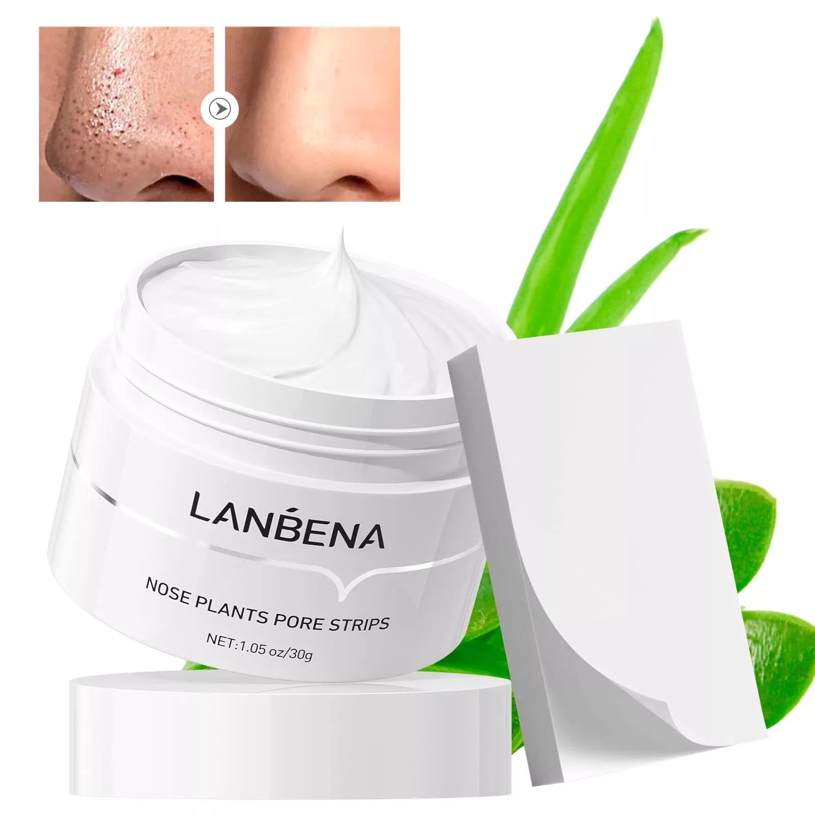 LANBENA Blackhead Remover Mask 60 Count Pore Cleanser Peel Off Facial Mask